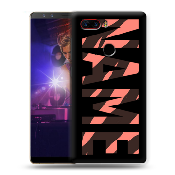 Пластиковый чехол на ZTE Nubia Z17S с принтом NAME