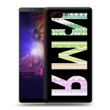 Пластиковый чехол на ZTE Nubia Z17S с принтом ИМЯ