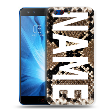 Силиконовый чехол на ZTE Nubia Z17 MiniS с принтом NAME