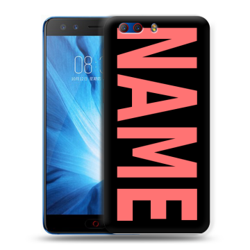 Силиконовый чехол на ZTE Nubia Z17 MiniS с принтом NAME