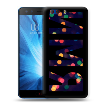 Силиконовый чехол на ZTE Nubia Z17 MiniS с принтом ИМЯ