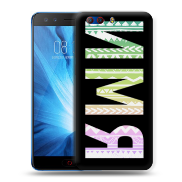 Силиконовый чехол на ZTE Nubia Z17 MiniS с принтом ИМЯ