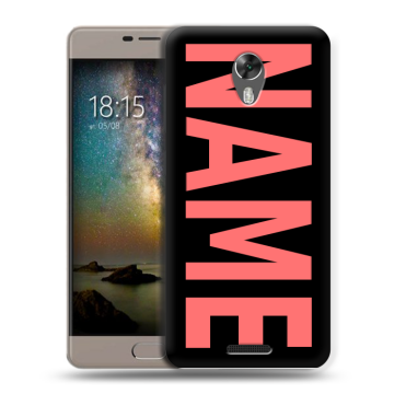 Силиконовый чехол на BQ Space с принтом NAME