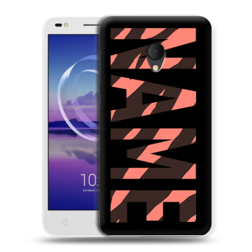 Силиконовый чехол на Alcatel U5 HD 5047d с принтом NAME