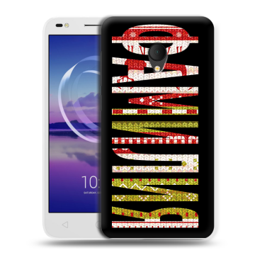 Силиконовый чехол на Alcatel U5 HD 5047d с принтом ФАМИЛИЯ