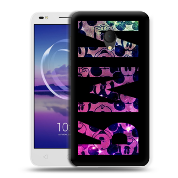 Силиконовый чехол на Alcatel U5 HD 5047d с принтом ИМЯ