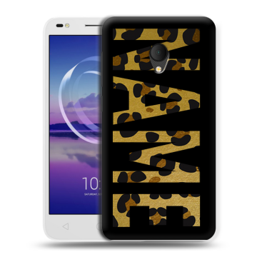 Силиконовый чехол на Alcatel U5 HD 5047d с принтом NAME