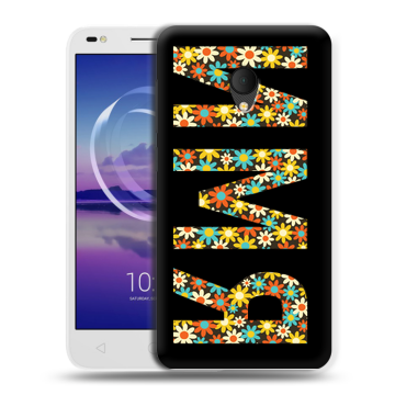 Силиконовый чехол на Alcatel U5 HD 5047d с принтом ИМЯ