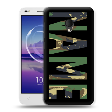 Силиконовый чехол на Alcatel U5 HD 5047d с принтом NAME
