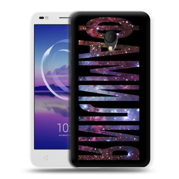 Силиконовый чехол на Alcatel U5 HD 5047d с принтом ФАМИЛИЯ