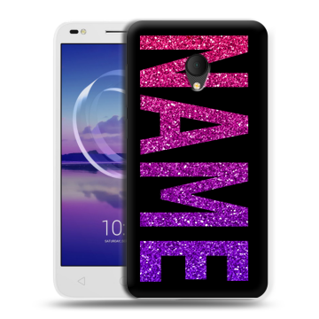 Силиконовый чехол на Alcatel U5 HD 5047d с принтом NAME