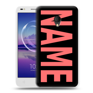 Силиконовый чехол на Alcatel U5 HD 5047d с принтом NAME