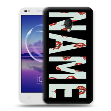 Силиконовый чехол на Alcatel U5 HD 5047d с принтом NAME