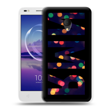 Силиконовый чехол на Alcatel U5 HD 5047d с принтом ИМЯ