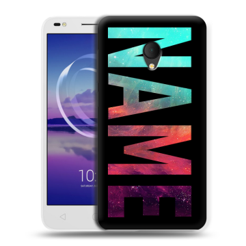 Силиконовый чехол на Alcatel U5 HD 5047d с принтом NAME