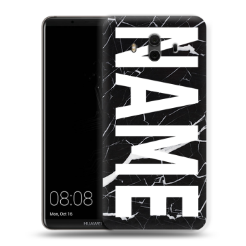 Силиконовый чехол на Huawei Mate 10 с принтом NAME