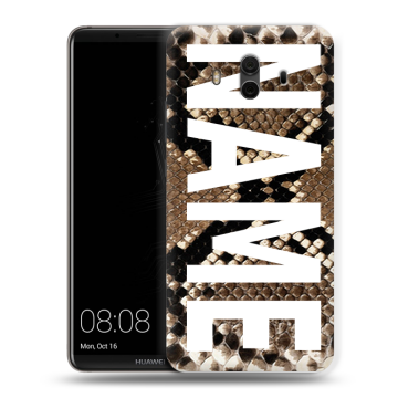 Силиконовый чехол на Huawei Mate 10 с принтом NAME