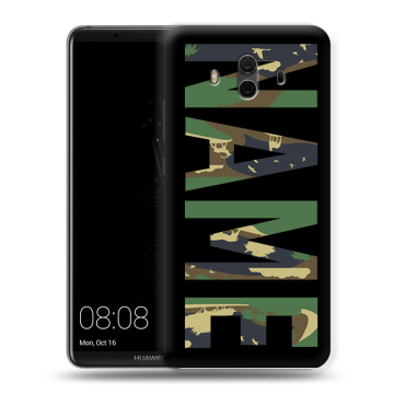 Силиконовый чехол на Huawei Mate 10 с принтом NAME