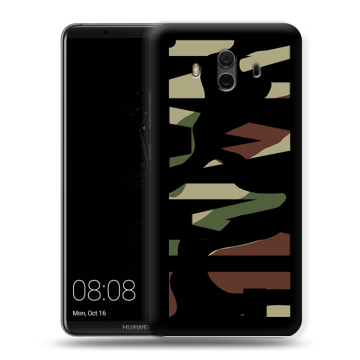 Силиконовый чехол на Huawei Mate 10 с принтом NAME