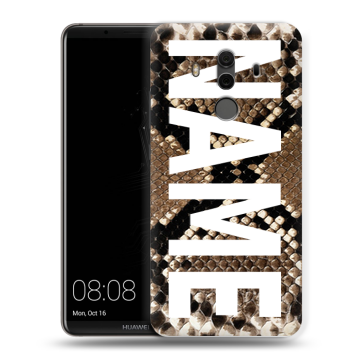Силиконовый чехол на Huawei Mate 10 Pro с принтом NAME