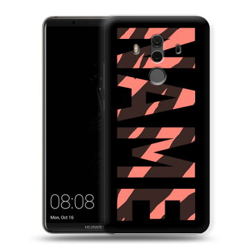 Силиконовый чехол на Huawei Mate 10 Pro с принтом NAME