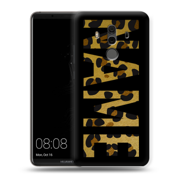 Силиконовый чехол на Huawei Mate 10 Pro с принтом NAME