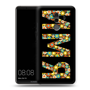 Силиконовый чехол на Huawei Mate 10 Pro с принтом ИМЯ