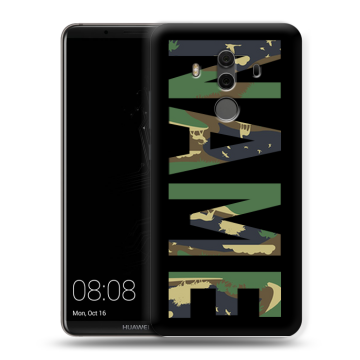 Силиконовый чехол на Huawei Mate 10 Pro с принтом NAME