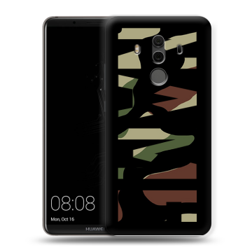 Силиконовый чехол на Huawei Mate 10 Pro с принтом NAME