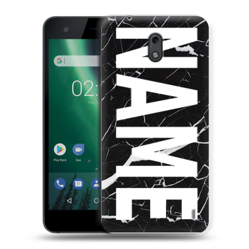 Силиконовый чехол на Nokia 2 с принтом NAME