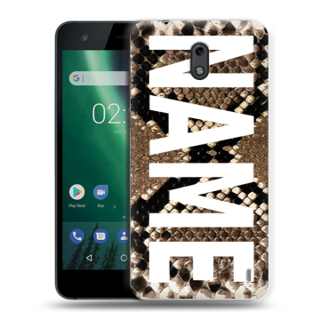 Силиконовый чехол на Nokia 2 с принтом NAME