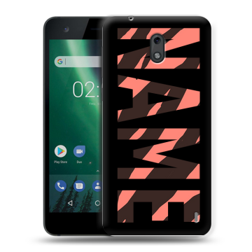 Силиконовый чехол на Nokia 2 с принтом NAME