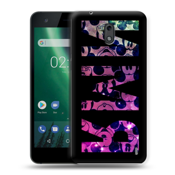 Силиконовый чехол на Nokia 2 с принтом ИМЯ