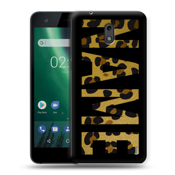 Силиконовый чехол на Nokia 2 с принтом NAME