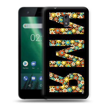 Силиконовый чехол на Nokia 2 с принтом ИМЯ