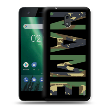 Силиконовый чехол на Nokia 2 с принтом NAME