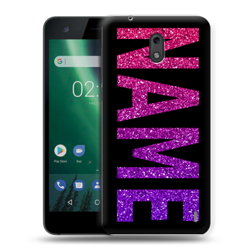 Силиконовый чехол на Nokia 2 с принтом NAME
