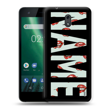 Силиконовый чехол на Nokia 2 с принтом NAME