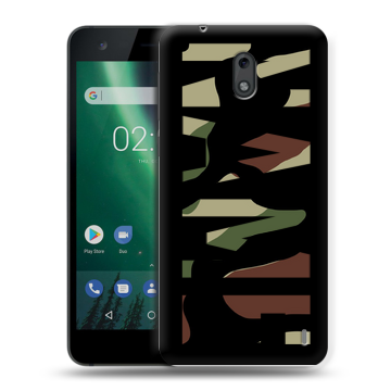 Силиконовый чехол на Nokia 2 с принтом NAME