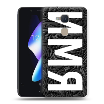 Силиконовый чехол на BQ Aquaris V с принтом ИМЯ
