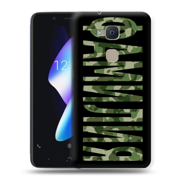 Силиконовый чехол на BQ Aquaris V с принтом ФАМИЛИЯ