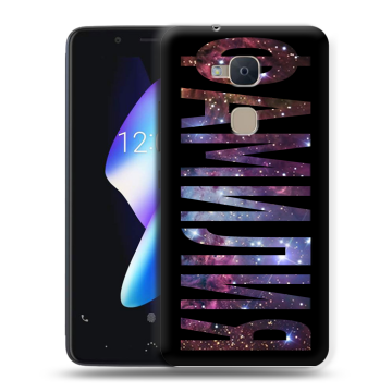 Силиконовый чехол на BQ Aquaris V с принтом ФАМИЛИЯ