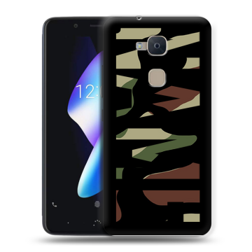 Силиконовый чехол на BQ Aquaris V с принтом NAME