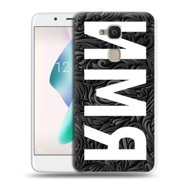 Силиконовый чехол на BQ Aquaris V Plus с принтом ИМЯ