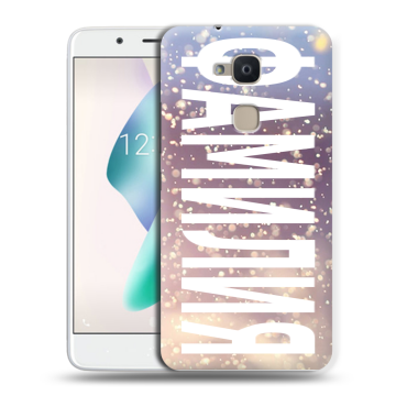Силиконовый чехол на BQ Aquaris V Plus с принтом ФАМИЛИЯ