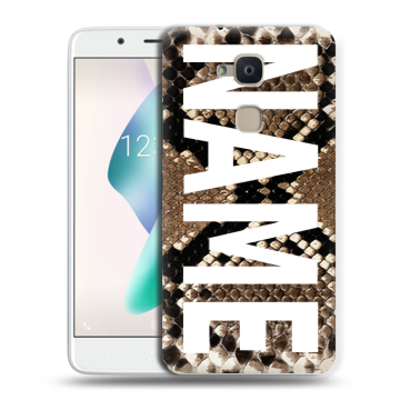 Силиконовый чехол на BQ Aquaris V Plus с принтом NAME