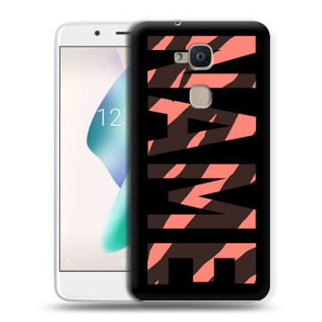 Силиконовый чехол на BQ Aquaris V Plus с принтом NAME