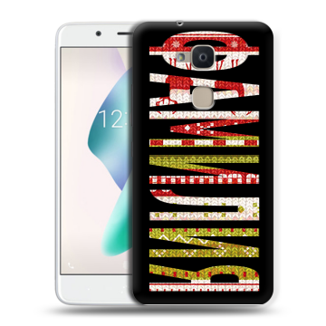 Силиконовый чехол на BQ Aquaris V Plus с принтом ФАМИЛИЯ