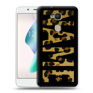 Силиконовый чехол на BQ Aquaris V Plus с принтом NAME