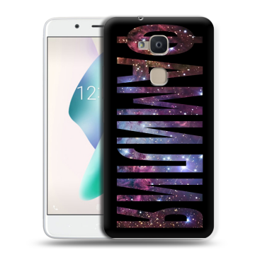 Силиконовый чехол на BQ Aquaris V Plus с принтом ФАМИЛИЯ